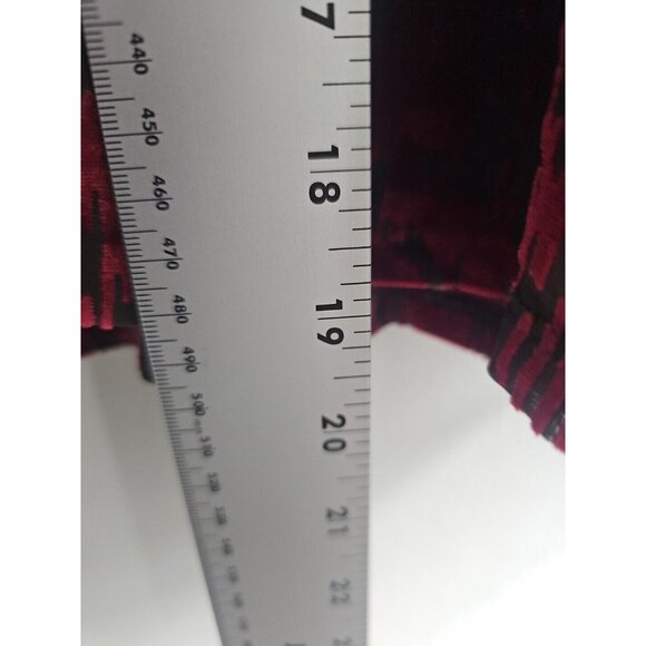 Simply Vera Burnout Red Velvet Fit & Flare Whimsygoth Mini Dress Size Medium - Picture 10 of 10